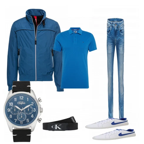 Grau Schuh Sneaker Nike Sportswear kombinieren