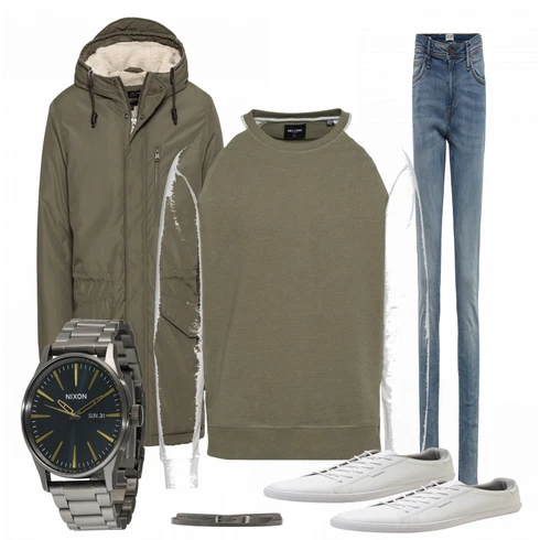 Weiß Schuh Sneaker Jack & Jones kombinieren