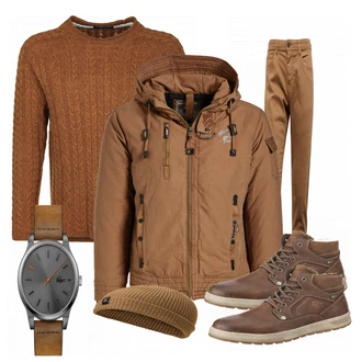 Outfit mit Braun Stiefel Tom Tailor "Karl"
