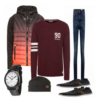 Outfit mit Schal Victorinox "Karl"