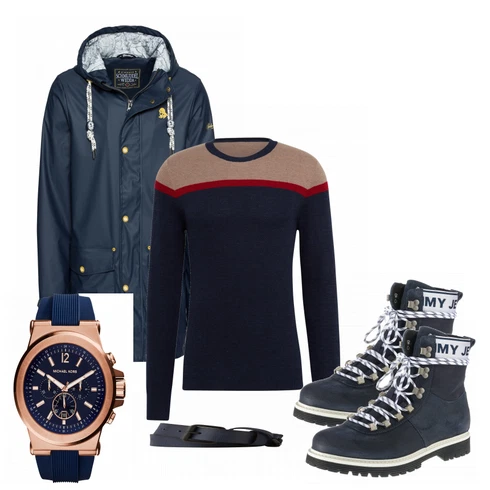 Blau Stiefel Tommy Jeans kombinieren