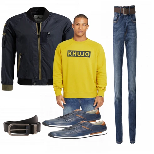 Blau Gürtel Tommy Jeans kombinieren