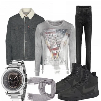 Outfit mit Schal "Kidd"