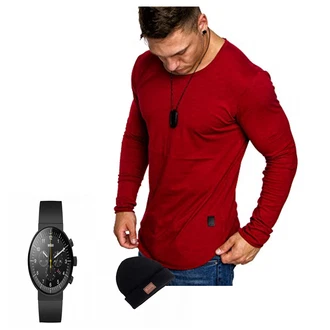 Outfit mit Blau Uhr Braun "King"