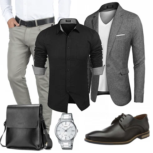 Grau Hose Blend kombinieren