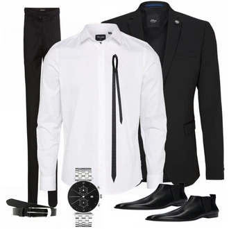 Outfit mit Schwarz Hose Drykorn "Klassisches Outfit"