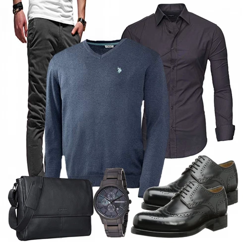 Blau Hose Kayhan kombinieren