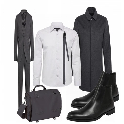 Schwarz Stiefel SELECTED HOMME kombinieren
