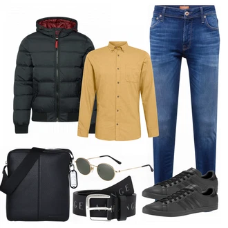 Outfit mit Schwarz Schuh Sneaker Adidas Originals "Klassisches Outfit"