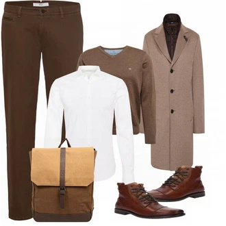 Outfit mit Rot Strickjacke Fynch-Hatton "Klassisches Outfit"