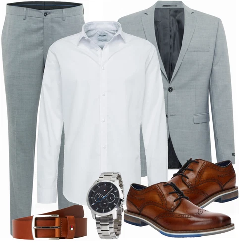 Grau/Weiß Casual Hemd Only & Sons kombinieren