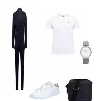 Outfit mit Schwarz Anzug SELECTED HOMME "Klassisches Outfit"