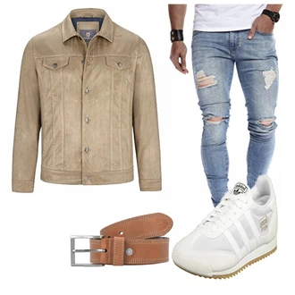 Sommer Outfits Coole mit Grau Unkategorisiert Leif Nelson "Klaus"Look: Ausgefallene, Coole, Moderne, Metal, Empire, Casual, Business