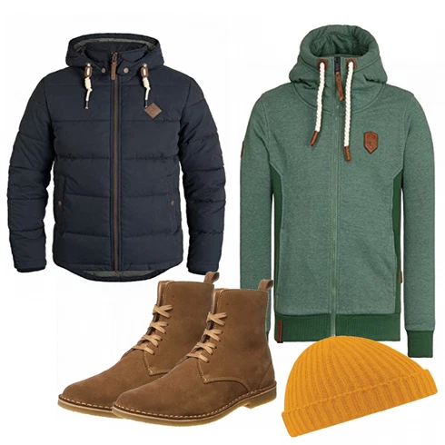 Gelb Hut/Jacke Winter Parka Beechfield kombinieren