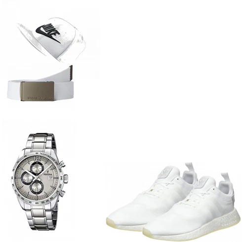 Grau Trachtenmode Adidas kombinieren mit Grau Gürtel Urban Classics