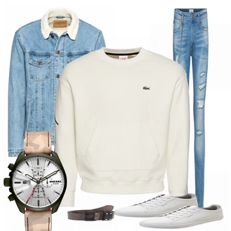 Party Outfits mit Weiß Sneaker Jack & Jones "Korsaky"