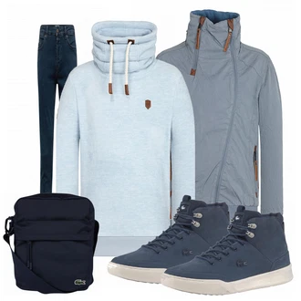 Outfit mit Blau Sneaker Lacoste "Lacoste"