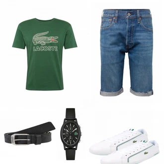 Outfit mit Weiß Sneaker Lacoste "Lacoste"