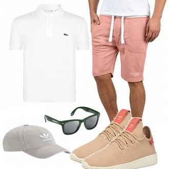 Outfit mit Schwarz/Weiß Lacoste "Lacoste New"