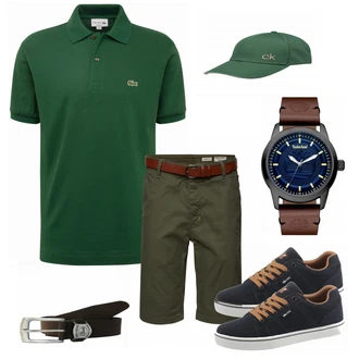 Outfit mit Schwarz Sneaker/Leder Sneaker Lico "LACOSTE"