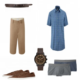 Outfit mit Braun Sneaker Lacoste "Lacoste Sneaker"