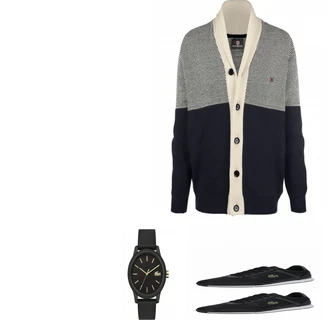 Outfit mit Grau Sneaker Lacoste "Lacoste Style"