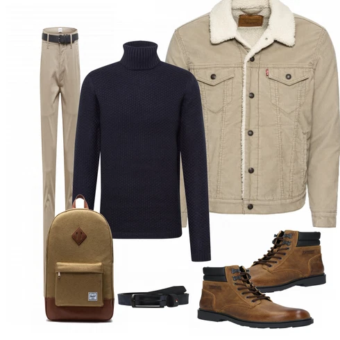 Blau Stiefel Tommy Jeans kombinieren