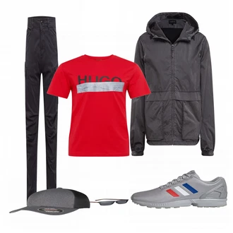 Outfit mit Blau Tigha "Lässiger Freizeit Look"
