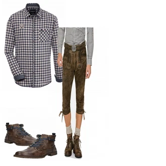 Oktoberfest Outfits "Lange Lederhosen fuer Herren"