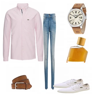Party Outfits mit Weiß Sneaker Lacoste "LegererPartyStyle"