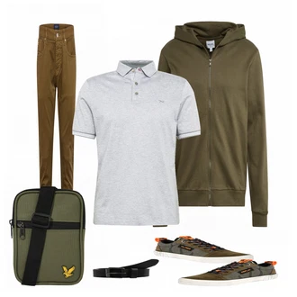Outfit mit Grau Sneaker Replay "Leichtes Outfit"