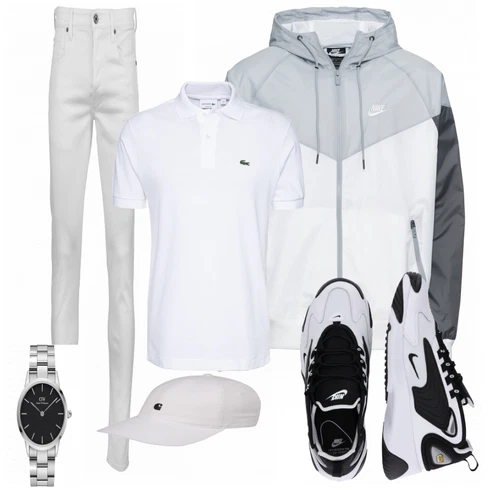 Grau Hose Große Größe G-Star Raw kombinieren mit Sportschuh Nike Sportswear