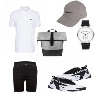 Outfit mit Blau Sneaker Nike "Leichtes Outfit"