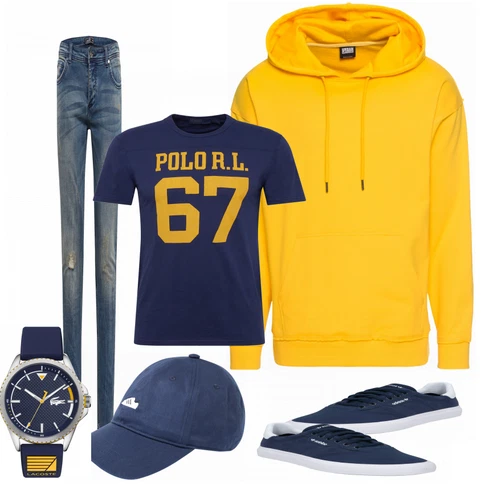Gelb Sweatshirt Urban Classics kombinieren
