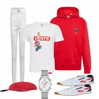 Outfit mit Grau Sportschuh Reebok Classic "Leichtes Outfit"