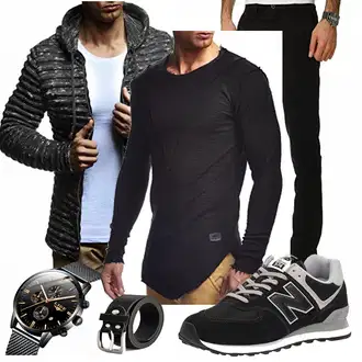 Hochzeitsgast Outfits Elegant mit Schwarz Unkategorisiert Leif Nelson "LEIF NELSON"Look: Chill, Coole, Stil, Elegant, Empire, Casual, Moderne, Business