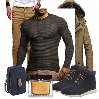 Outfit mit Grün Overall/WinterMantel/Winter Parka JEWOSOR "Leif Nelson"