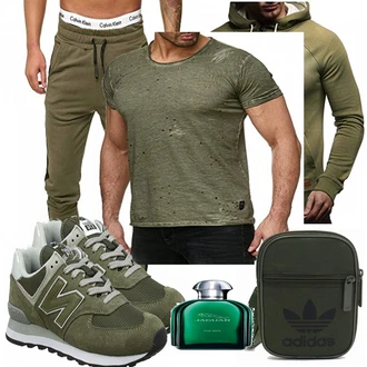 Outfit mit Grün Schuh New Balance "Leif Nelson"