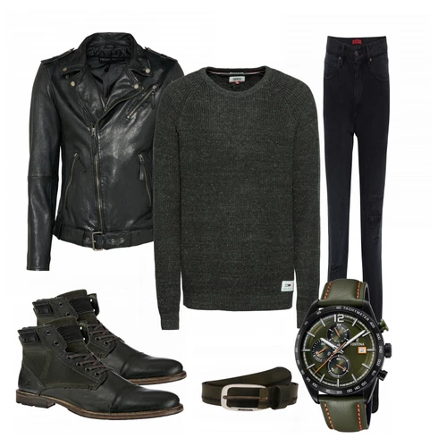Grün Stiefel Bullboxer kombinieren