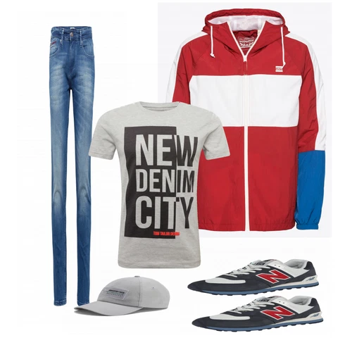 Weiß SommerJacke levi's kombinieren mit T-Shirt