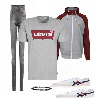 Outfit mit Grau EDC by Esprit "Levis"
