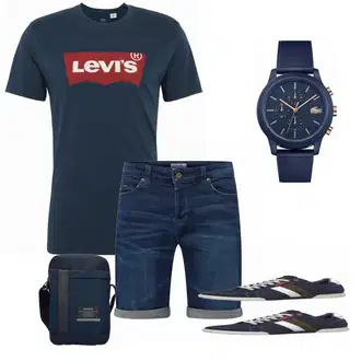 Outfit mit Schwarz Hemd levi's "LEVIS"