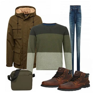 Outfit mit Grün EDC by Esprit "LEVIS"