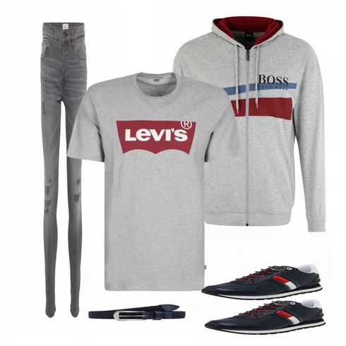 Blau Sneaker Tommy Jeans kombinieren