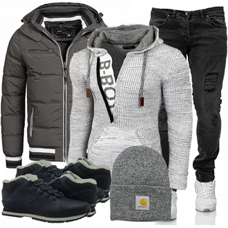 Outfit mit Grau Hut Carhartt "Lichte outfit"