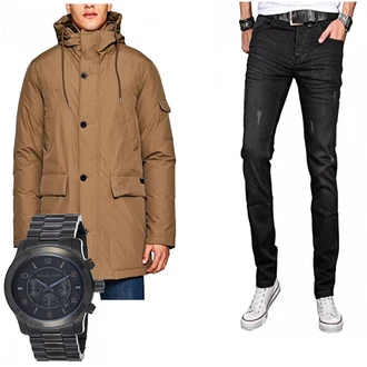 Outfit mit Braun EDC by Esprit "Limbani"