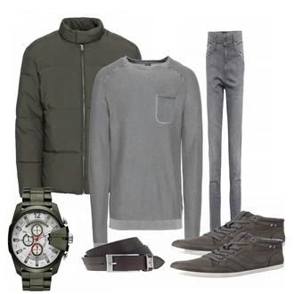 Outfit mit Braun Sneaker Tom Tailor "LImi"