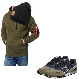 Outfit mit Blau Sneaker New Balance "limit"