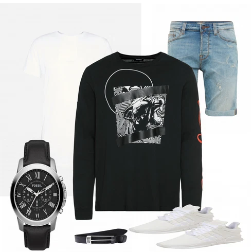 Weiß T-Shirt Only & Sons kombinieren
