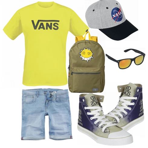 Gelb T-Shirt & Top T-Shirt Vans kombinieren